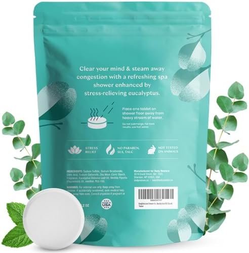 Body Restore Shower Steamers Aromatherapy 15 Pack - Easter Basket Stuffers, Relaxation Birthday Gifts for Mom, Dad, Best Friend, Travel Essentials, Stress Relief, Self Care - Eucalyptus - Image 8