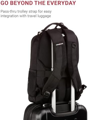 SwissGear Cecil 5505 Laptop Backpack, Black, 18-Inch - Image 4