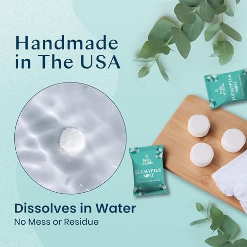 Body Restore Shower Steamers Aromatherapy 15 Pack - Easter Basket Stuffers, Relaxation Birthday Gifts for Mom, Dad, Best Friend, Travel Essentials, Stress Relief, Self Care - Eucalyptus - Image 4