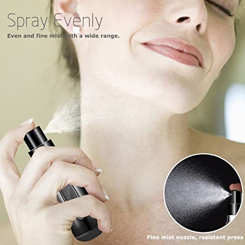 4Pcs Refillable Perfume Atomizer Bottles，Portable Mini Separate Perfume Bottle，Travel and Outings Spray Boxes Dispensers 5ml/0.2oz(Black) - Image 5