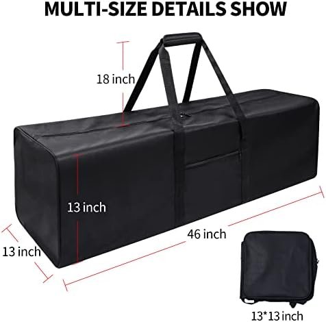 46 Inch Travel Duffle Bag Extra Large Sport Equipment Duffel Bags with 2-way Lockable Zippers - Image 5