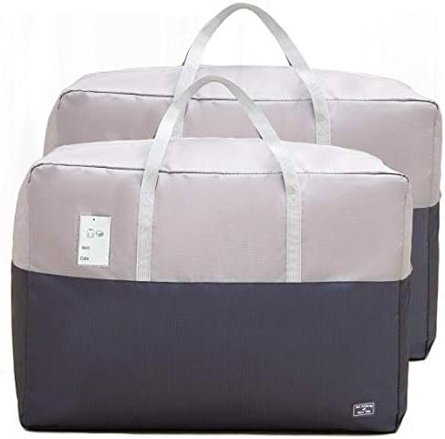 105l Clothing Storage Bags for Clothes, 2pcs Down Comforter Storage Bags for Blankets and Quilts, Bedding, Sweater, Pillow Storage Bags with Zipper, Heavy Duty Extra Large Packing Bags for Moving Bags
