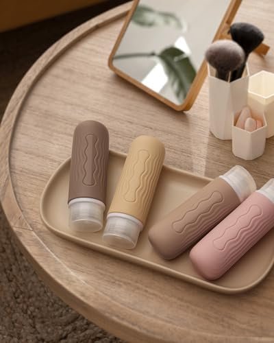 Travel Silicone Bottles for Toiletries, TSA Approved 3oz Travel Size Containers and BPA Free Leak Proof Silicone Squeezable, Refillable Travel Accessories for Shampoo Conditioner Lotion(4 Pack) - Image 8