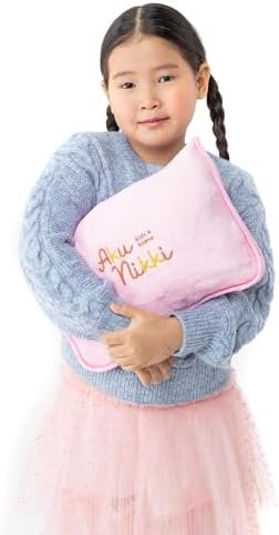 Kids Travel Pillow and Blanket 2-in-1 - Compact Throw Cushion with Unicorn Design, Soft Bag, Flight Accessories for Airplane, Car, or Camping Essentials - Image 3
