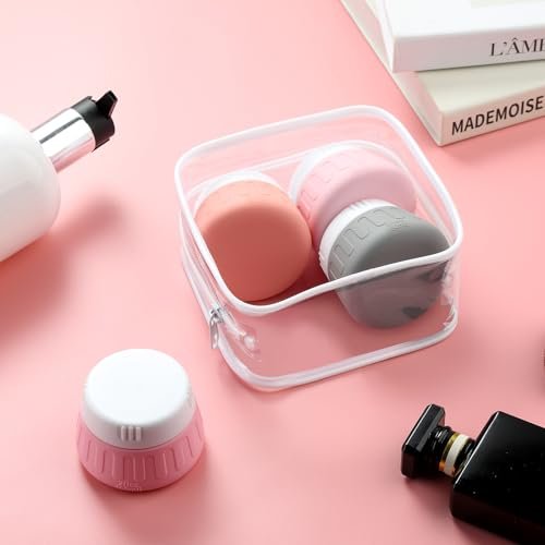 Gemice 2 oz Travel Containers for Toiletries, 4-Pack TSA Approved Travel Size Toiletries Containers for On-the-Go, Small Leak-Proof Travel Essentials Silicone Jar for Shampoo, Lotions, Cleanser - Image 7