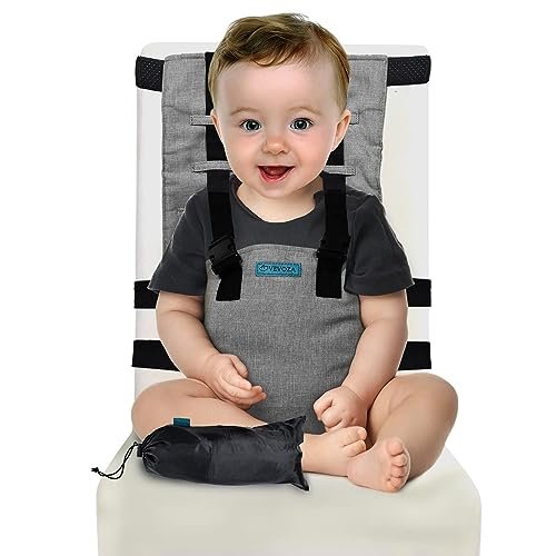 Baby Portable High Chair for Travel | Baby Travel Essential | Portable Highchair for Baby | Travel High Chairs for Babies | Portable Baby Chair | High Chair Harness | Travel High Chair