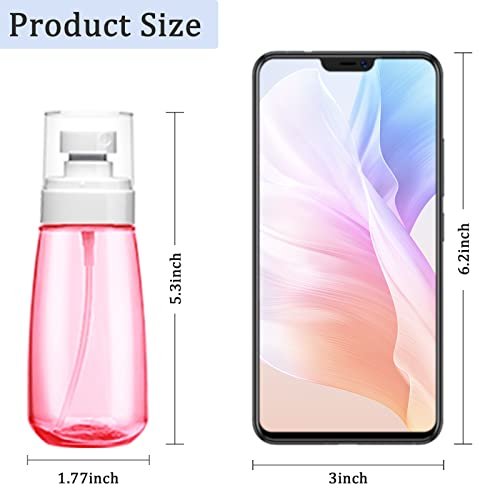Cosywell Fine Mist Spray Bottle TSA Approved 3.4oz/ 100ml Empty Cosmetic Refillable Travel Containers Plastic Hair Spray Bottle Sprayer for Perfume Skincare Makeup Lotion (3color) - Image 2