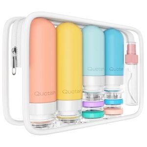 18 Pack Travel Bottles for Toiletries, Original Patented, TSA Approved Travel Size Containers, Leak Proof Travel Size Toiletries for Women & Men, Silicone Shampoo Bottles Travel Essentials, Multicolor