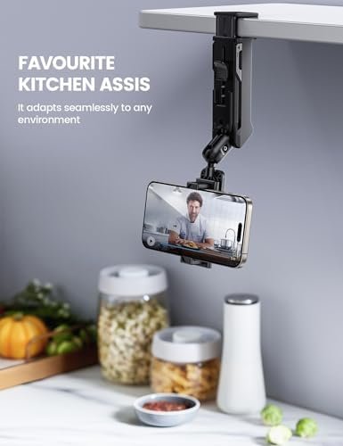Lamicall Airplane Phone Holder Mount - [2024 Wider Clamp] Travel Essentials with Screw Adjustment Tool - Plane Phone Holder Stand for Flying Desk Home Long Flight Must Haves Accessories for Women Men - Image 4