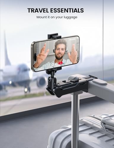 Lamicall Airplane Phone Holder Mount - [2024 Wider Clamp] Travel Essentials with Screw Adjustment Tool - Plane Phone Holder Stand for Flying Desk Home Long Flight Must Haves Accessories for Women Men - Image 6