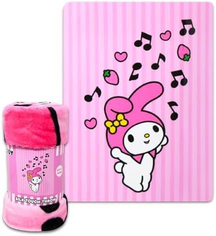 Hello Kitty and Friends Neck Pillow and Blanket Set - Bundle with Hello Kitty Travel Neck Pillow, My Melody Fleece Blanket, Tattoos, Sticker Activity Book, More | Hello Kitty Travel Accessories - Image 3
