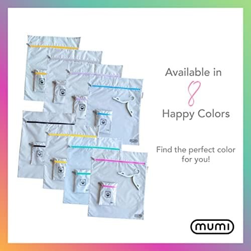 MUMI Travel Laundry Bag – Moisture & Smell-Proof Wash Bag with Folding Hanger & Outer Pouch | Large Washable Bags for Suitcase, Gym & Packing | Clothes Organizer for Trips & Storage - Pink - Image 6