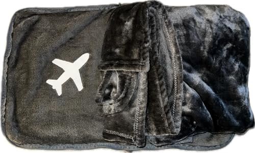 Travel Blanket Converts to Pillow, Folds & Zips into Pillow for Convenience (Gray) - Image 2