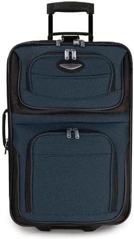 Travel Select Amsterdam Expandable Rolling Upright Luggage, Navy, 2-Piece Set - Image 2