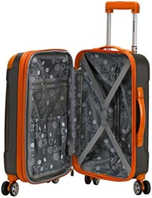 Rockland London Hardside Expandable Luggage with Spinner Wheels, Grey, Carry-On 20-Inch - Image 7