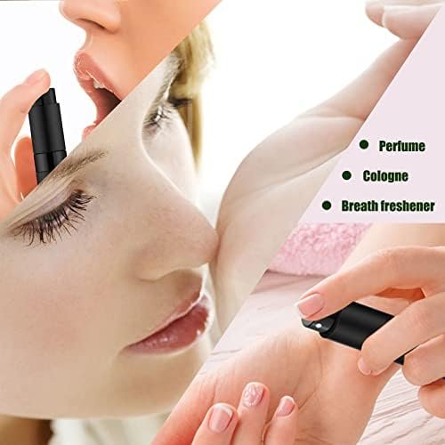 2 PCS/8ml Portable Mini Perfume Atomizer bottles, Empty Refillable Spray Bottle with 3 Types of Refill Tools, Pocket Travel Perfume Sample Bottles(Matte Black) - Image 4