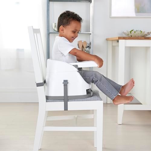 Ingenuity Baby Base 2-in-1 Booster Feeding and Floor Seat with Self-Storing Tray - Mist - Image 7