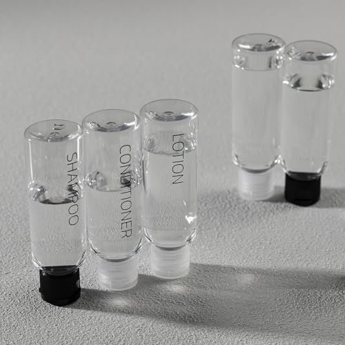 Travel Bottles for Toiletries: Travel Size Shampoo Bottles tsa approved - 3.4 oz Travel Essentials Containers Leak Proof - 100ml Clear - Image 2