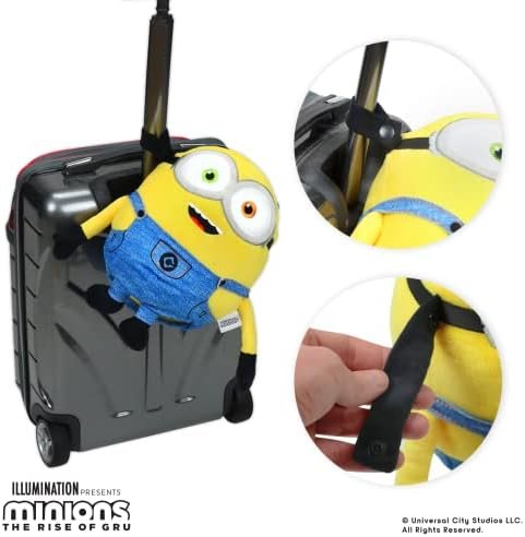 Roamwild Universal Despicable Me Bob Minions Kids Travel Pillow and Travel Blanket Set – Soft Plush Armrest Buddy Transforms Any Armrest Into a Comfy Childs Pillow for Travelling - Image 6