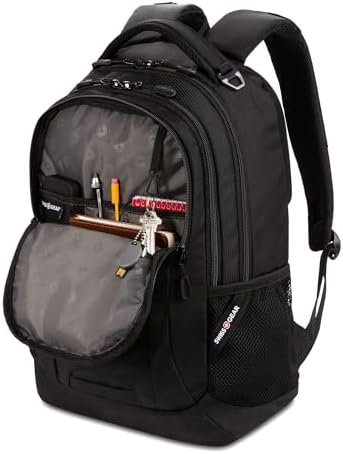 SwissGear Cecil 5505 Laptop Backpack, Black, 18-Inch - Image 8