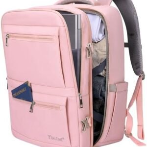 BALEINE Travel Backpack for Women Men, Sturdy Carry On Backpack, Large Backpack Travel Laptop Backpack Gifts for Business, Casual, Weekender, Hiking (Large, Pink)