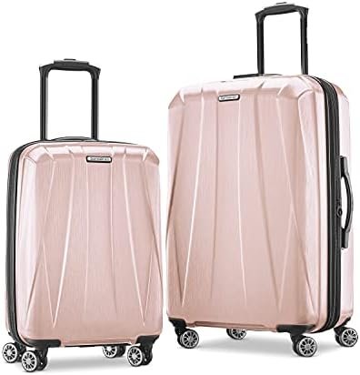 Samsonite Centric 2 Hardside Expandable Luggage with Spinner Wheels, Blossom Pink, 2-Piece Set (20/24)