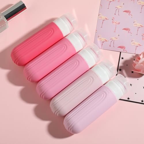 Travel Bottles for Toiletries, 5 Pack TSA Approved Travel Size Containers, 3oz Leak Proof Refillable Travel Accessories for Shampoo Conditioner, BPA Free Travel Bottles with Toiletry Bag - Image 6