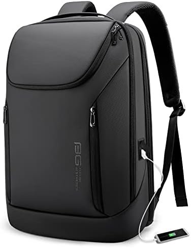 BANGE Business Smart Backpack Waterproof fit 15.6 Inch Laptop Backpack with USB Charging Port,Travel Durable Backpack
