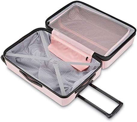 American Tourister Stratum XLT Expandable Hardside Luggage with Spinner Wheels, Pink Blush, Carry-On 21-Inch - Image 7