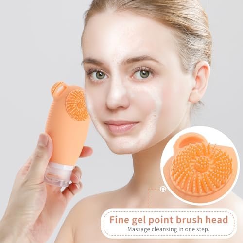Silicone Travel Bottles for Toiletries, Leak Proof Silicone Squeezable Toiletry Containers Refillable Travel Liquid Bottles for Toiletries, Conditioner, Shampoo, Lotion & Body Wash 3.4 OZ 4 Pack - Image 2