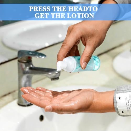 2 Pack Foam Pump Bottle Travel 60 ml/2 oz Small Size Mousse Foam Soap Dispenser Clear Plastic Foaming Soap Dispenser Mini Empty Refillable Pump Containers for Face Wash Lash Shampoo Skin Care - Image 4