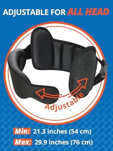 Upgraded Travel Pillow, U-Shaped Airplane Head Strap for All Heights, 360° Support, 3D Sleep Mask, 100% Light Blocking, Long Flights Essentials Headrest, Stop Bobblehead, Black - Image 6