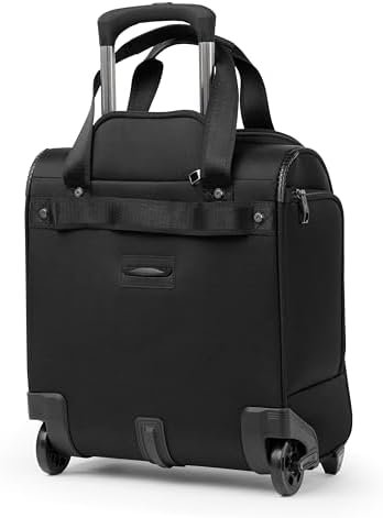 Travelpro Crew Classic Lightweight Softside Luggage, Rolling Underseat Carry on Bag, 14" Laptop or Tablet Sleeve, Men and Women, 17-Inch, Black - Image 2