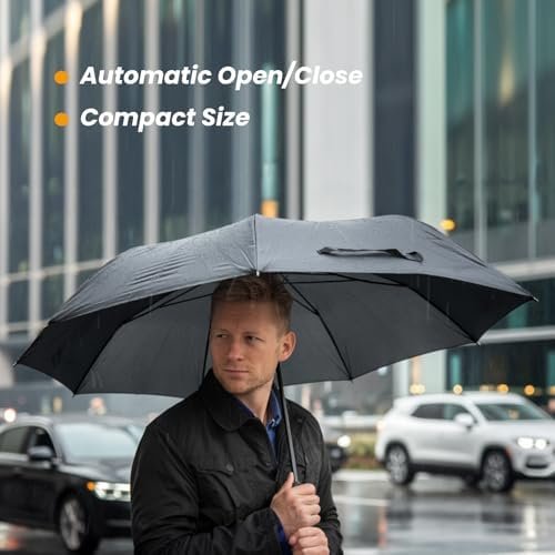 SIEPASA Windproof Travel Compact Umbrella-Automatic Umbrellas for Rain-Compact Folding Umbrella, Travel Umbrella Compact, Small Portable Windproof Umbrellas for Men Women Teenage. - Image 8