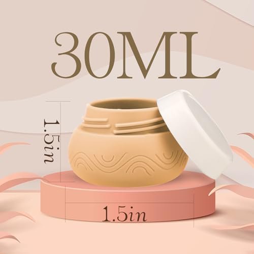 DHQH Travel Containers 4Pack 1oz TSA Approved Silicone Jars with Lids Leak-proof Essentials for Cosmetic, Face, Body Cream - Image 2