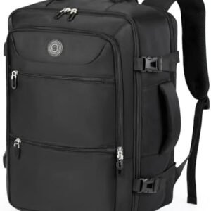 Sowaovut Travel Laptop Backpack, Extra Large Backpacks, Flight Approved Daypack, Business Bag Fit 17.3 inch Laptop for Men Women (Black)