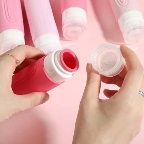 Travel Bottles for Toiletries, 5 Pack TSA Approved Travel Size Containers, 3oz Leak Proof Refillable Travel Accessories for Shampoo Conditioner, BPA Free Travel Bottles with Toiletry Bag - Image 2