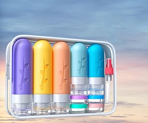 19 Pack travel Bottles for Toiletries, Silicone TSA Approved Travel Size Containers for toiletries Leak Proof Refillable Travel Essentials for Shampoo Conditioner Lotion toiletry bottles - Image 6