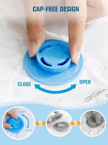 Vacuum Storage Bags with Electric Pump, New Air Valve Combo 32 Pack Vacuum Space Saver Bag, Vacuum Sealer Bags for Clothes, Clothing, Pillows, Comforters, Blankets, Quilt, Travel, Two Compressing Ways - Image 5