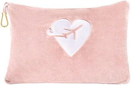 Soiree' Travel Blanket Airplane Pillow and Blanket Set 2 in 1 Airplane Blanket with Soft Bag Pillowcase, Travel Gifts for Women and Men (use it as a Pillow or a Blanket) - Image 3