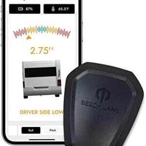Beech Lane Wireless RV Leveling System, Made in the USA, User-Friendly Phone App With Real-Time Precise Leveling Measurements, Advanced Wireless Camper Leveler, Included AA Batteries, Patent Pending