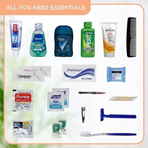 Asom Toiletry Travel Kit - 20 Piece TSA Approved Personal Care & Hygiene Essentials Set for Men & Women, Pre-Filled Convenience for Travel, Airplane Carry-On Ready. - Image 3