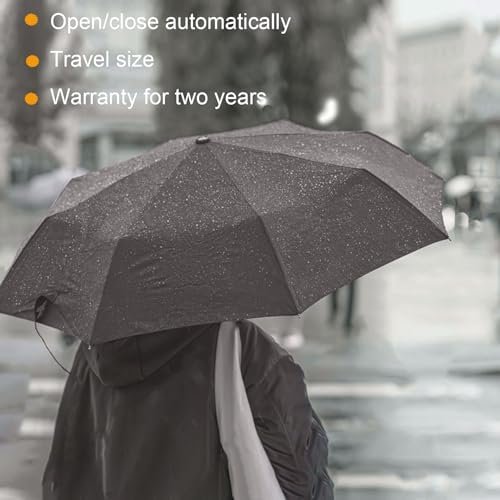 SIEPASA Windproof Travel Compact Umbrella-Automatic Umbrellas for Rain-Compact Folding Umbrella, Travel Umbrella Compact, Small Portable Windproof Umbrellas for Men Women Teenage. - Image 6
