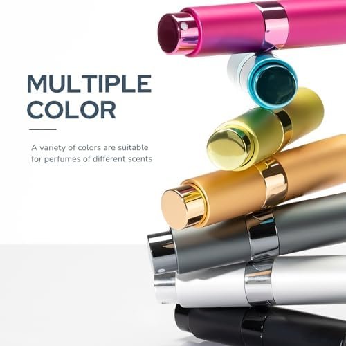 Perfume Atomizer Travel Bottle Refillable: Cologne Sprayer Portable for Men - Mini Spray Empty for Refill - 8ml Small Size Blue - Image 3