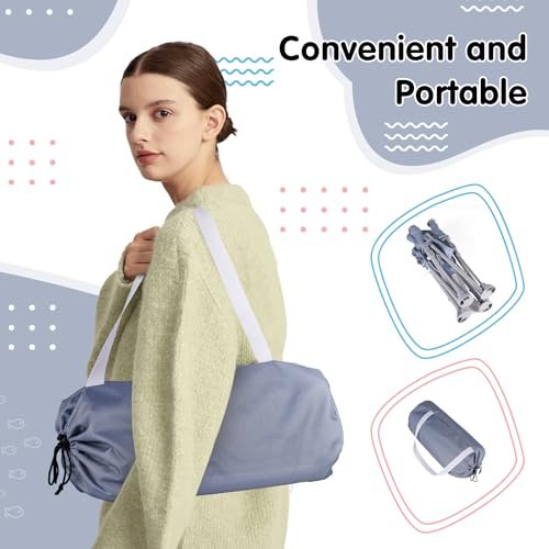 Portable Baby Booster Seat with Tray, Toddler Booster seat for Dining, Camping, Travel, Baby Beach Chair 6 Months to 3 Years Old Indoor Outdoor Use Grey - Image 7