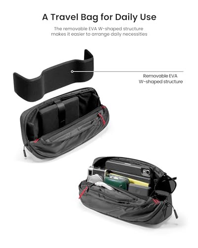 tomtoc Carrying Case for Steam Deck/Steam Deck OLED/ASUS ROG Ally X, Storage Portable Bag, Protective Shoulder Bag with Pockets Fit Console, AC Adapter, Dock, Lightweight Bag for Daily Use, Travel - Image 6