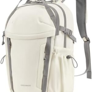 BAGSMART Travel Backpack for Men and Women, Lightweight 15.6" Laptop Backpack, Large Weekender Bag, Water Resistant Stylish Casual Daypack for Flight, College, Outdoor, Beige