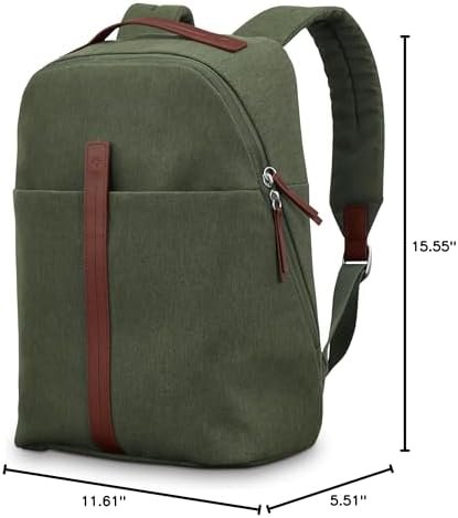 Samsonite Virtuosa Carry-On Travel Backpack with Padded Laptop Sleeve, Pine Green - Image 9