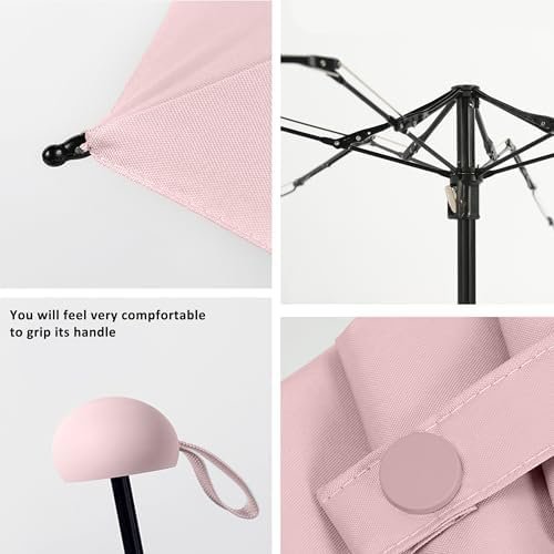 BAODINI Travel Mini Umbrella for Purse With Case Small Compact UV Sun Protection Sun Lightweight Tiny Pocket Umbrella for Women Girls and Men - Image 6