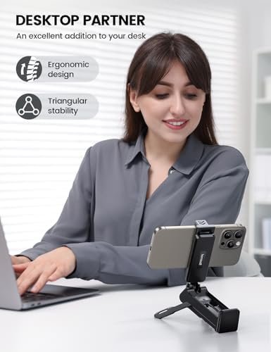 Lamicall Airplane Phone Holder Mount - [2024 Wider Clamp] Travel Essentials with Screw Adjustment Tool - Plane Phone Holder Stand for Flying Desk Home Long Flight Must Haves Accessories for Women Men - Image 3